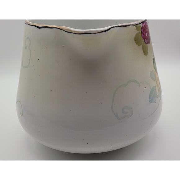 Vintage Lemonade Pitcher Hand Painted with Purple and Pink Raspberry Design - Picture 6 of 16